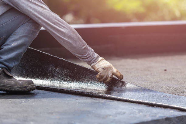 Professional Waterproofing technician working in Woodbine, NJ